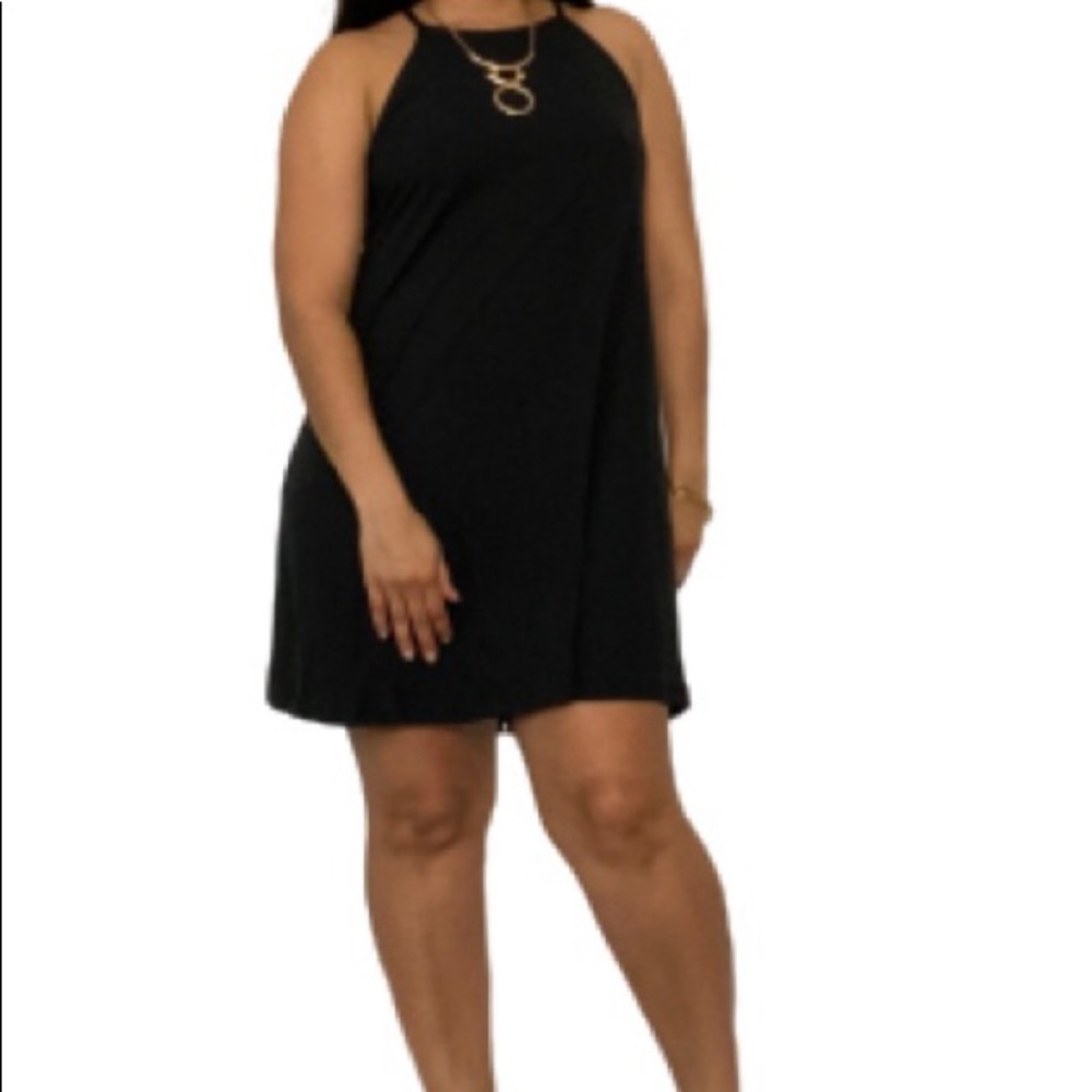 Black Halter Neck Dress